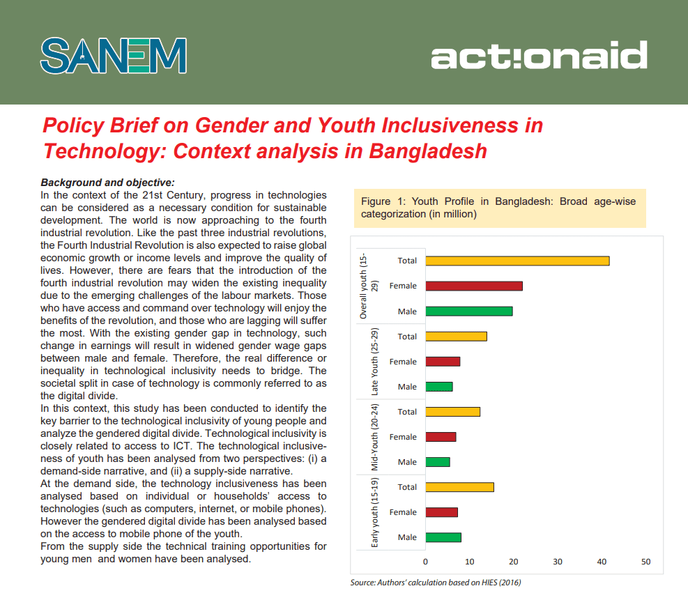 Policy Brief on Gender and Youth Inclusiveness inTechnology