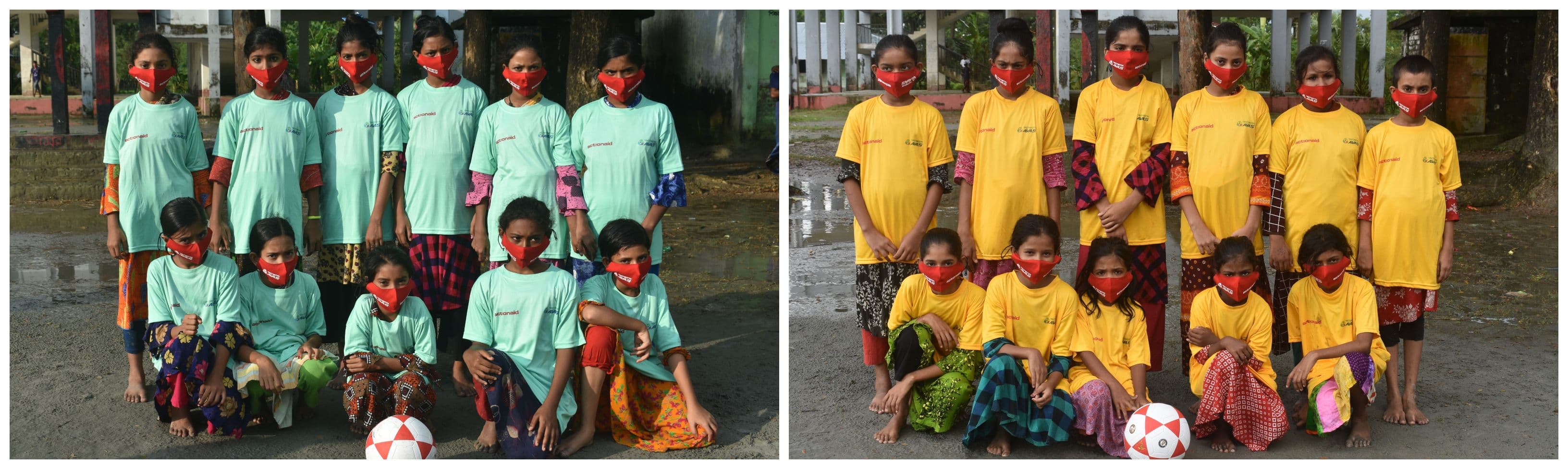 A girl’s football match was held at LRP-50 on Child Rights Week 2021