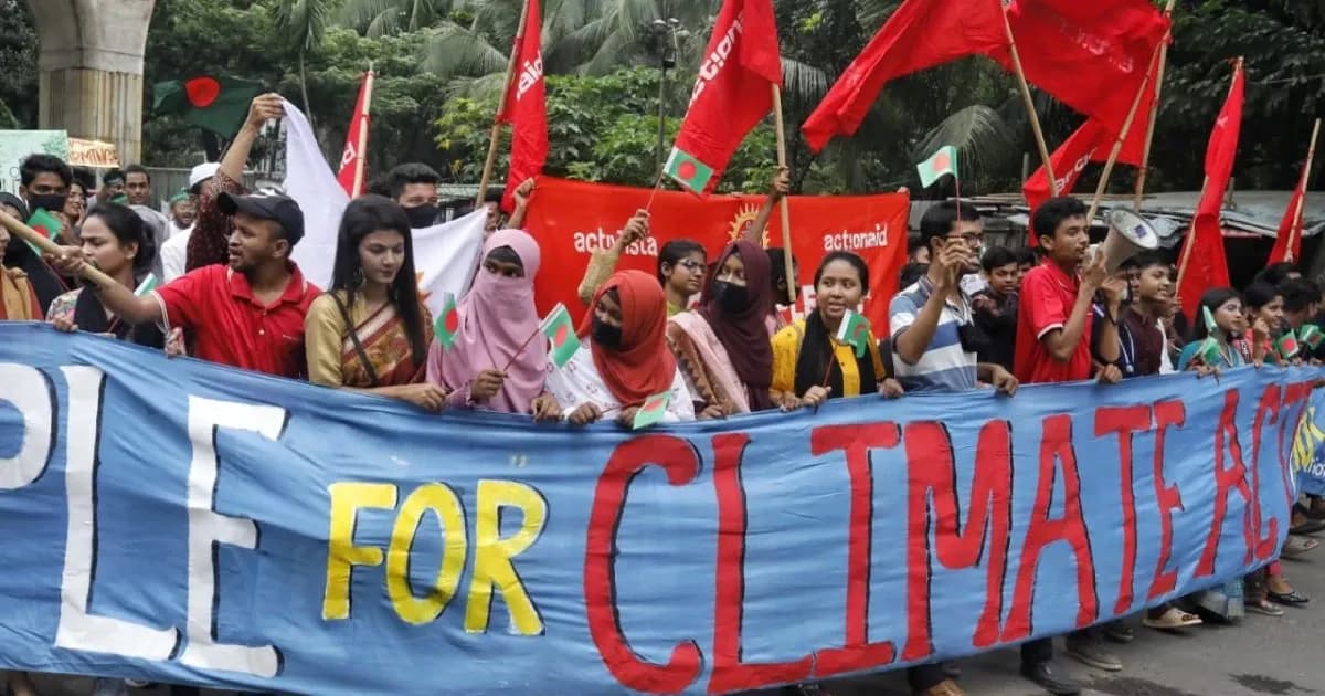 “Put People Over Profit”: Bangladeshi youths join Global Climate Strike