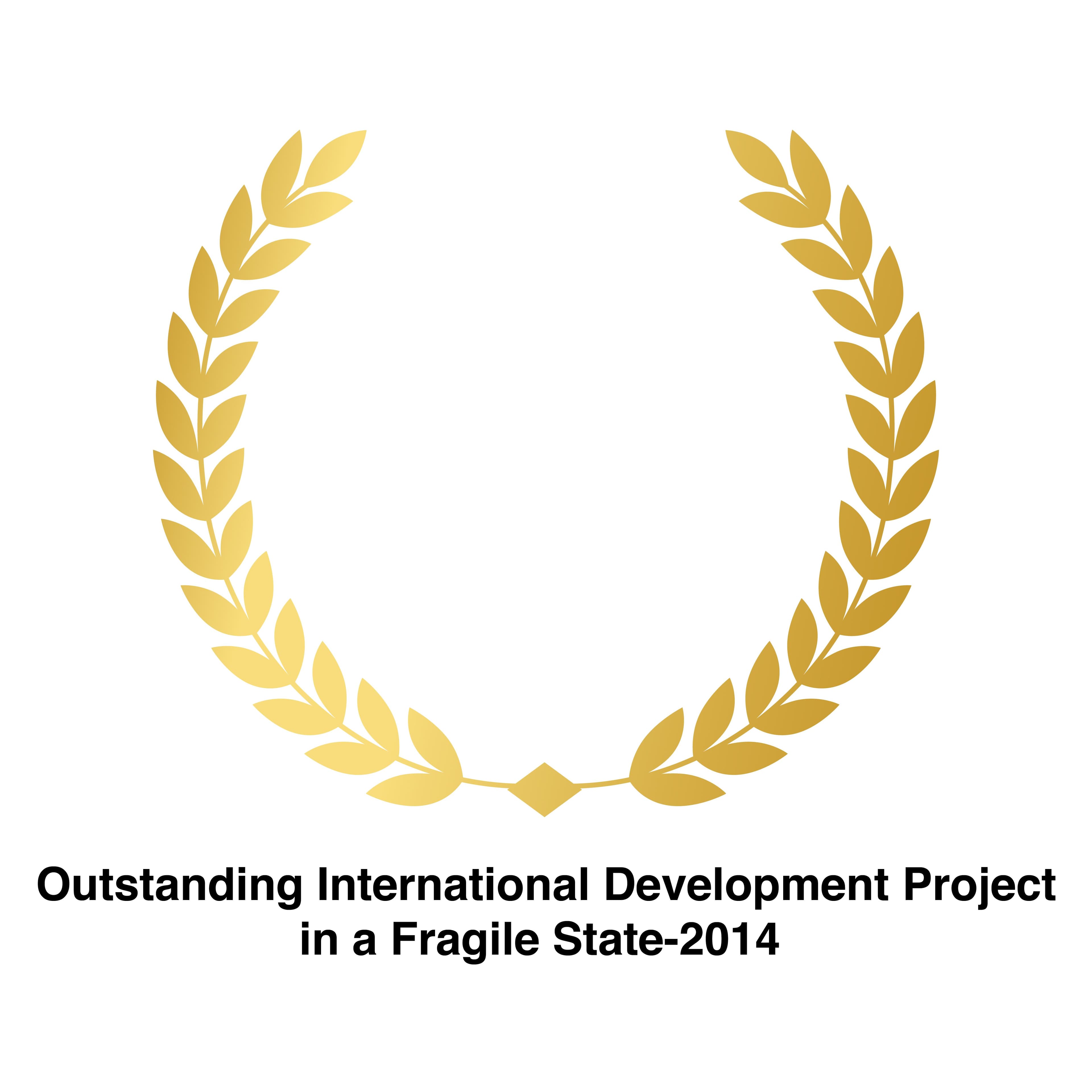 Outstanding International Development Project in a Fragile State-2014