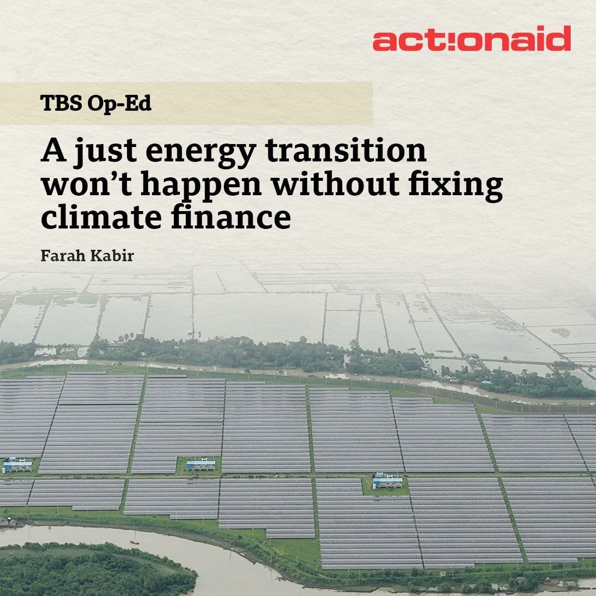 A just energy transition won’t happen without fixing climate finance